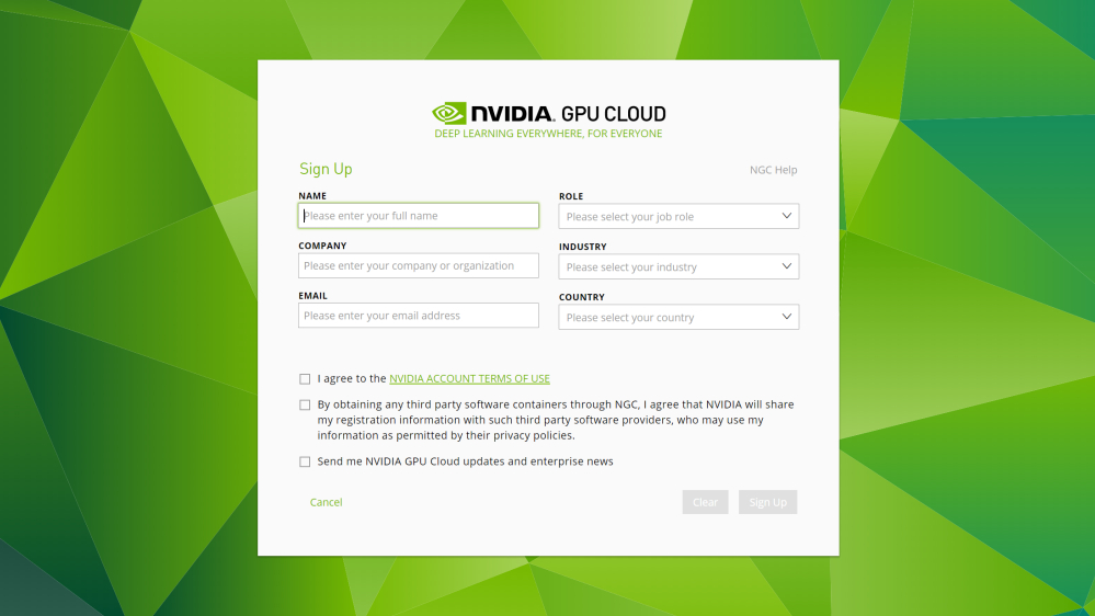 NVIDIA GPU CLOUD